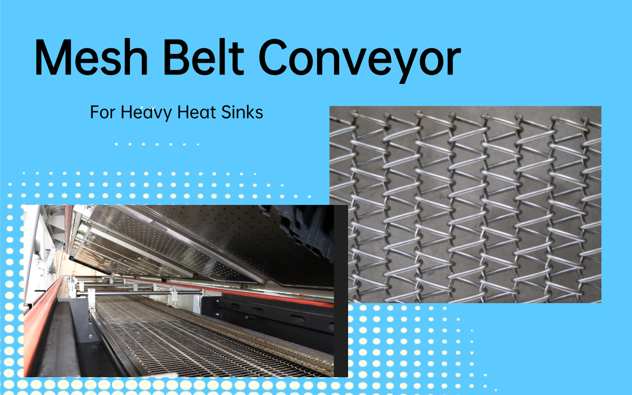3.1 Pure Mesh Belt Conveyor Design to Support Heavy Loads 3.1 Ren mesh-båndtransportørdesign til at understøtte tunge belastninger