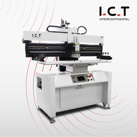 IKT |Stabil arbejdsdual gummiskraber Halvautomatisk SMT stencil printer