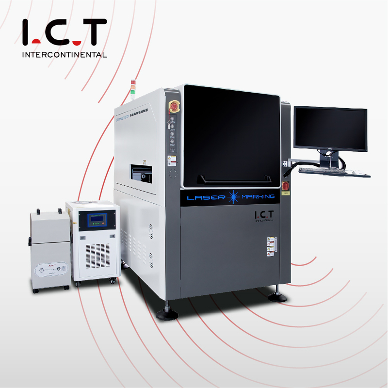 IKT |Batteri Onlie SMT Lavpris fiber laser mærkningsmaskine Briller