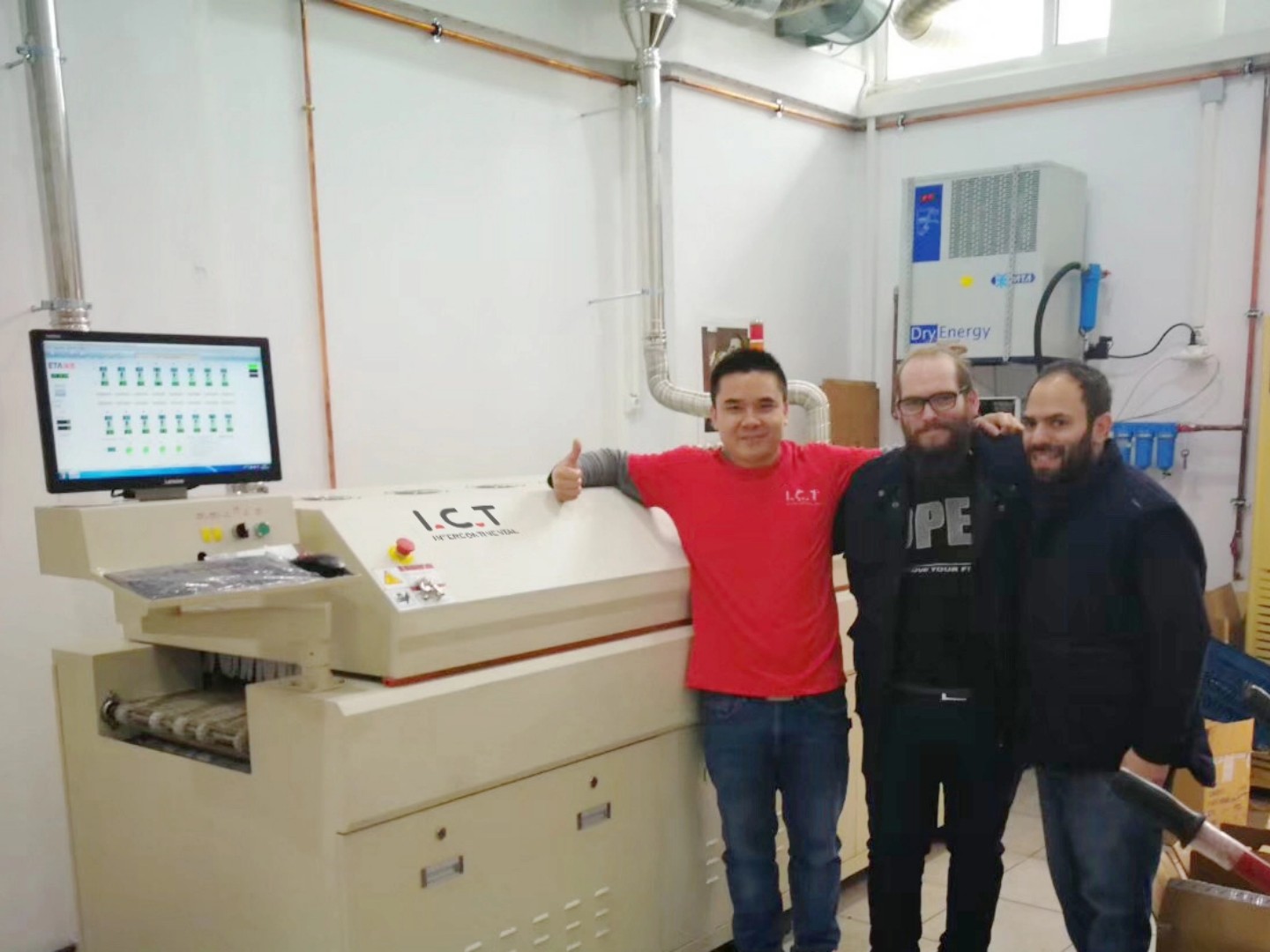 fuldautomatisk smt ai produktionslinje pcb
