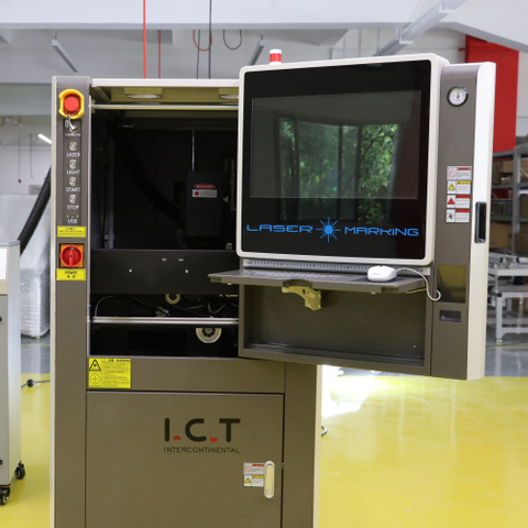 IKT | Lukket fiber Led pære laserudskrivning og skæring Markeringsmaskine