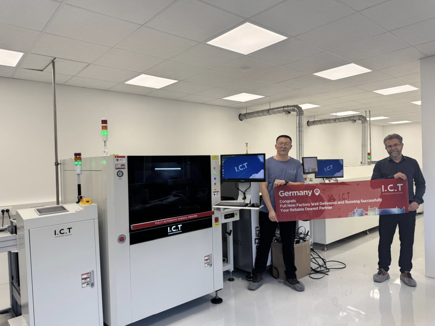 ICT SMT full Line installeret med succes.png