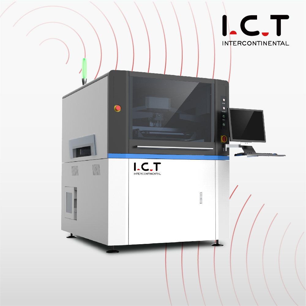 Fuldautomatisk SMT PCB Screen Stencil Printer Machine Automatisk Model ICT-5151 