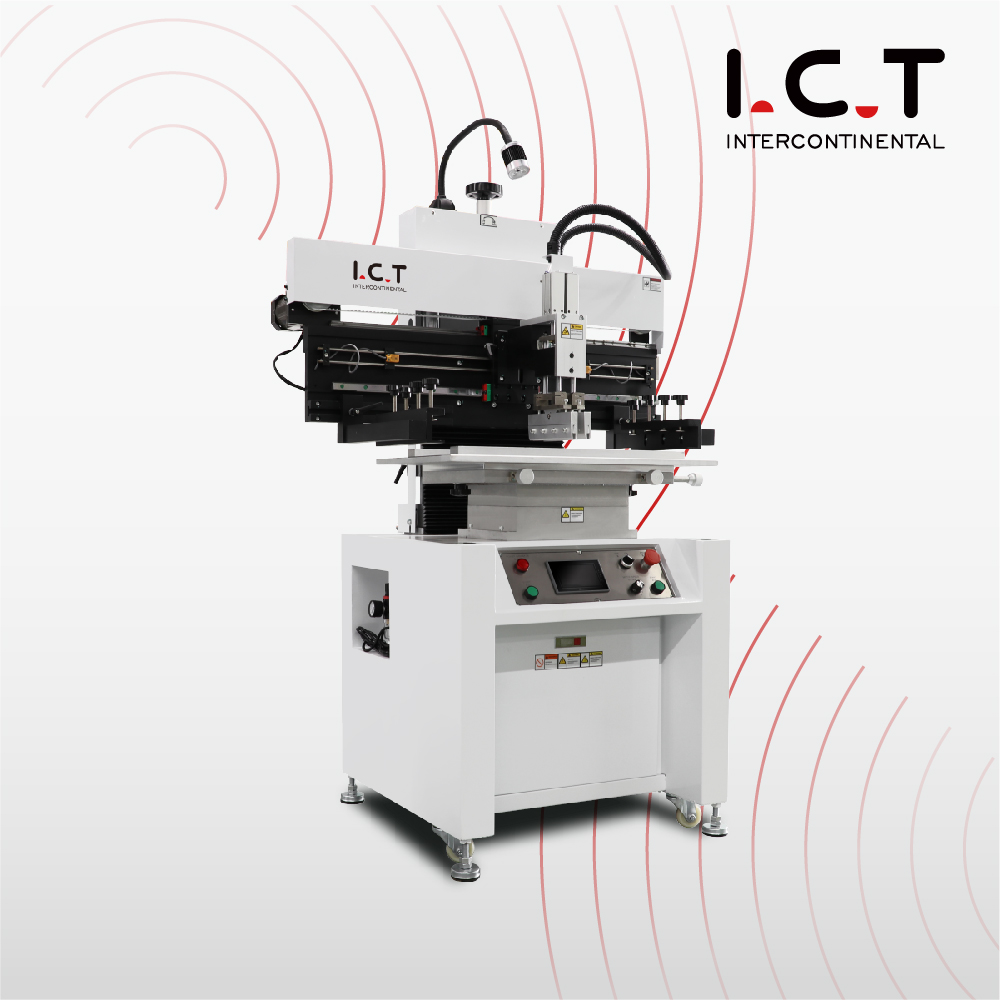 ICT SMT Semi Automatisk Stencil Printer Loddepasta Printermaskine