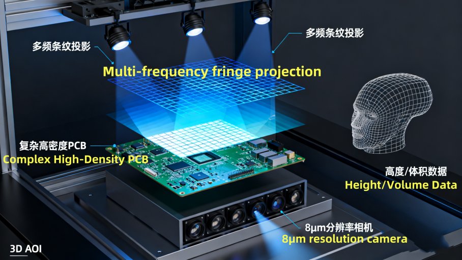 Skematisk diagram af 3D-struktureret lysbilleddannelse