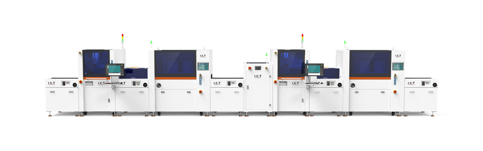 Dobbelt-side online coating-linje med returplade