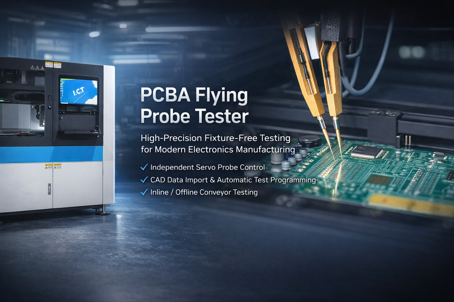 ICT-A40 PCBA Flying Probe Tester