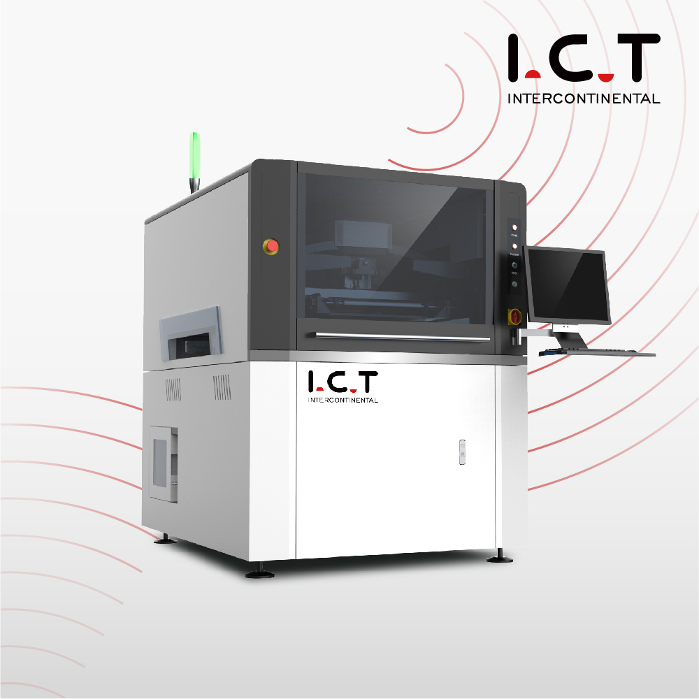 IKT |Fuldautomatisk SMT loddepasta Stencil printer maskine høj præcis print maskine
