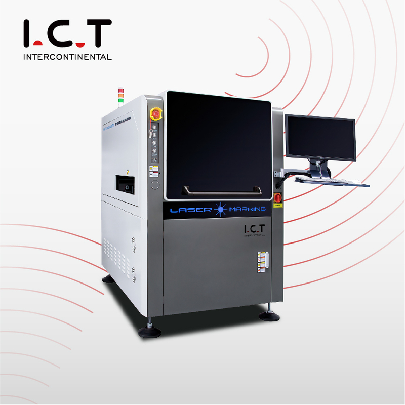 IKT |Fiber 50w lasermarkeringsmaskine fuld dækning