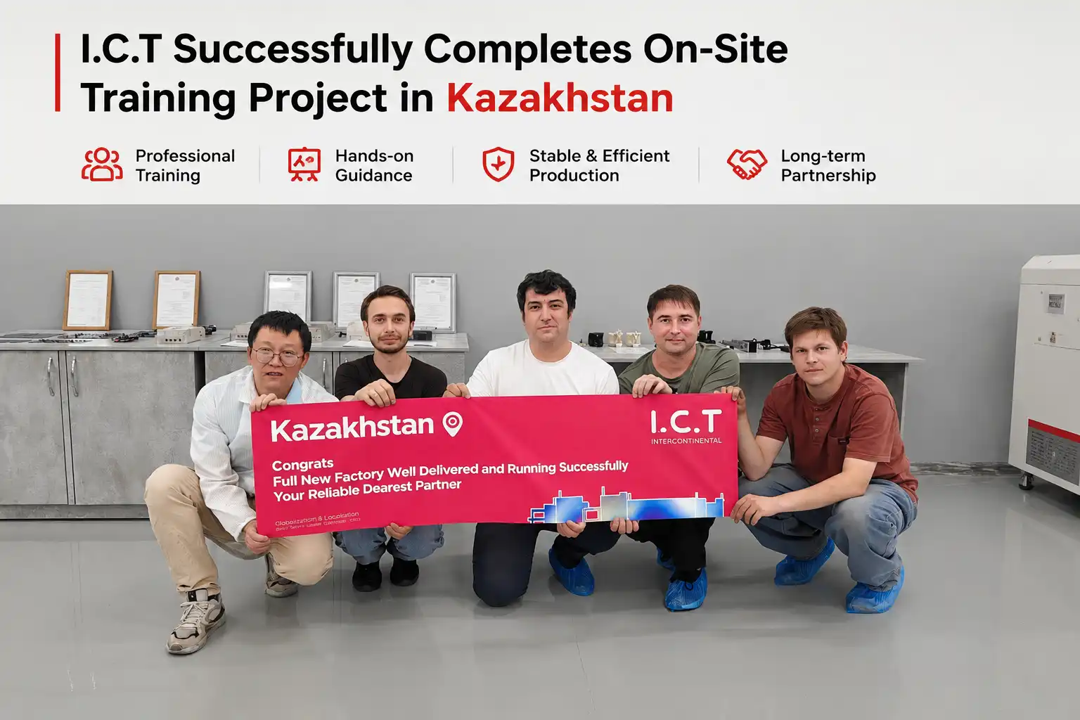 IKT fuldf&oslash;rer med succes On-Site tr&aelig;ningsprojekt i Kasakhstan SMT Factory.webp