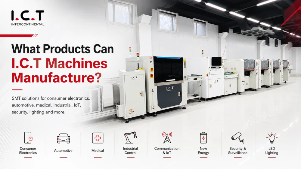 Hvilke typer produkter kan ICT SMT-maskiner Manufacture.webp