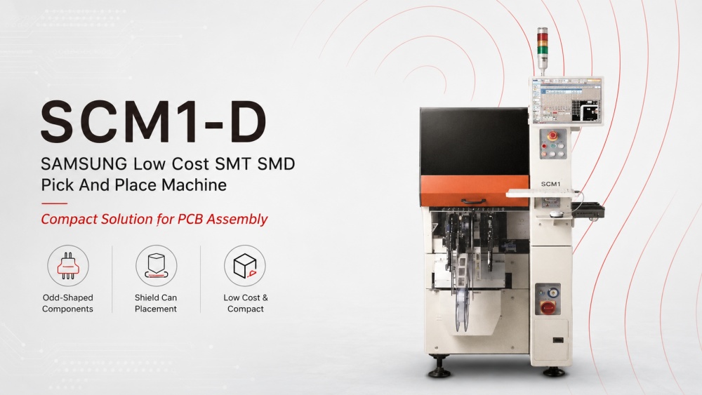 SCM1-D SAMSUNG Lavpris SMT SMD Pick And Place Machine